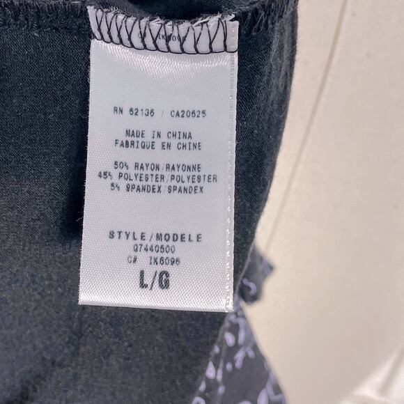 Guess Jeans Navy Floral Off Shoulder Tie Back Short Sleeve Mini Dress L - Picture 10 of 10